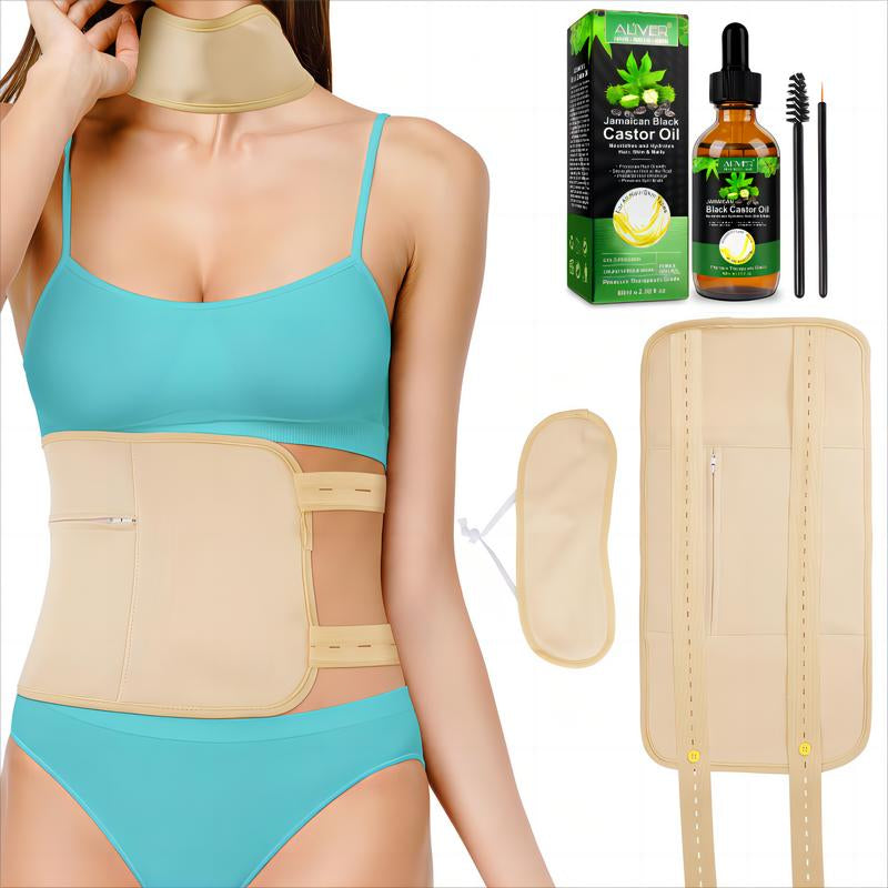 【Live】【200K+ Sold】Aliver Jamaican Black Castor Oil (60Ml), Skincare Massage Oil with Castor Oil Pack